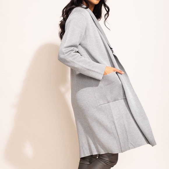 NWT! - Pink Martini | The Aria Coatigan in Gray - Picture 2 of 4